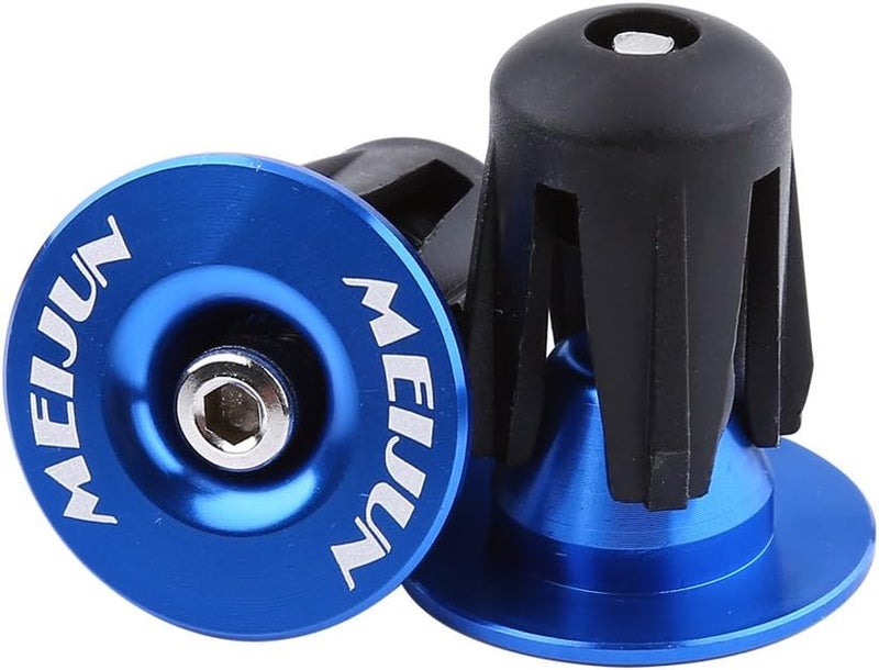 woobles Handlebar End Plug, Aluminum Handlebar Grips Handle Bar Cap Stoppers for Bicycle Cycling MTB Road(2pcs) - Image 1